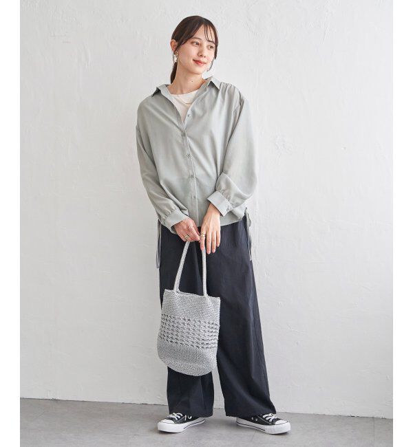 ikka「雑材ラメメッシュトートバッグ」|その他|