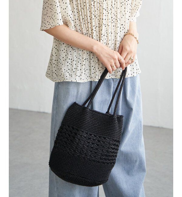 ikka「雑材ラメメッシュトートバッグ」|その他|