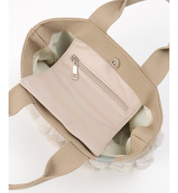 Lbc with Life「ブロックファーフラップ付きトートバッグ」|その他|