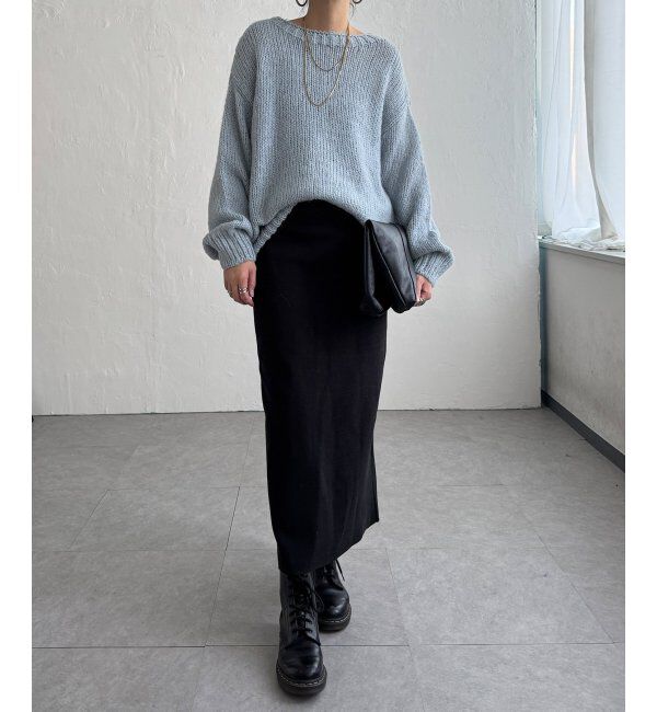 Lbc with Life「モヘヤタッチオーバサイズニット」|カーディガン|