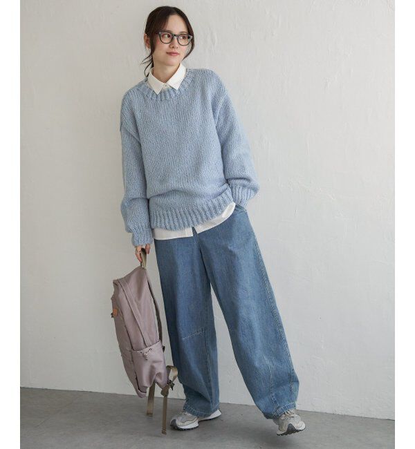 Lbc with Life「モヘヤタッチオーバサイズニット」|カーディガン|