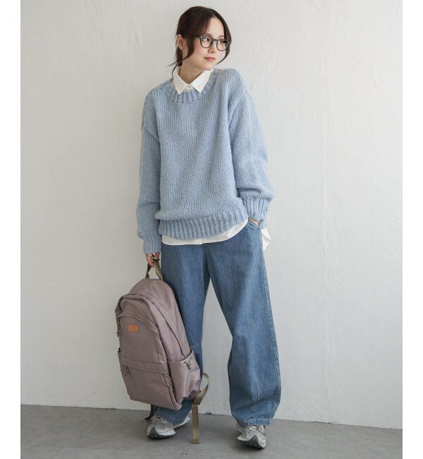 Lbc with Life「モヘヤタッチオーバサイズニット」|カーディガン|