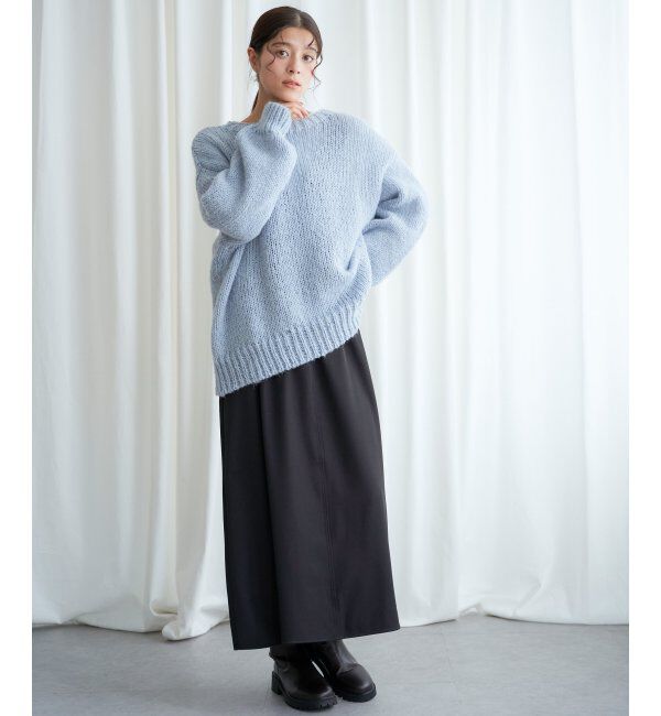 Lbc with Life「モヘヤタッチオーバサイズニット」|カーディガン|