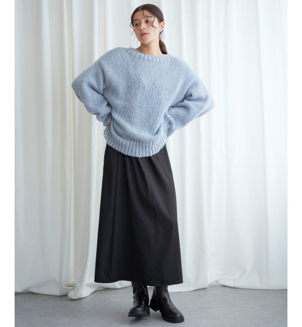 Lbc with Life「モヘヤタッチオーバサイズニット」|カーディガン|