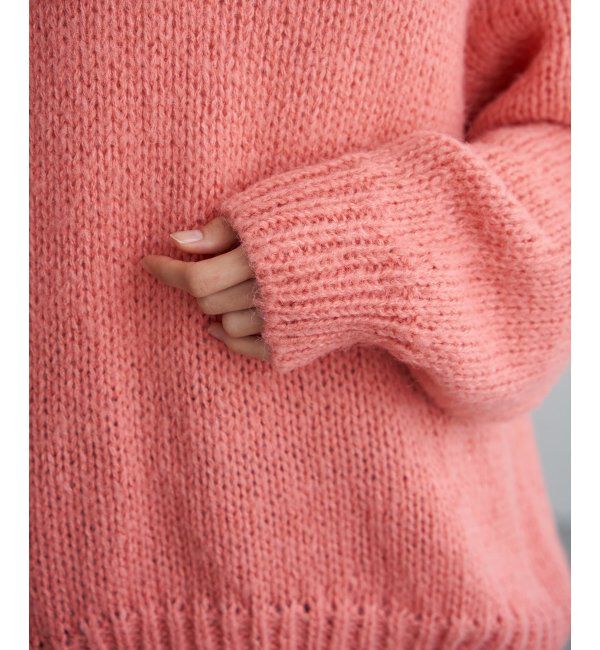 Lbc with Life「モヘヤタッチオーバサイズニット」|カーディガン|