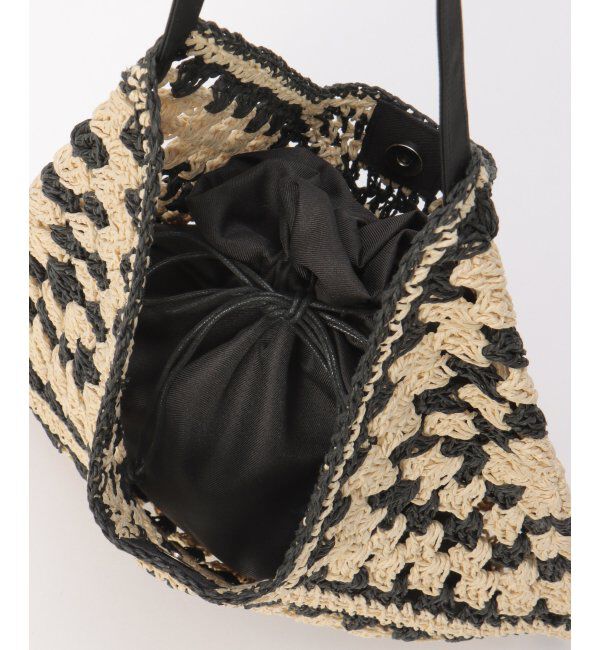 Lbc with Life「雑材透かし編みワンハンドルショルダーバッグ」|その他|