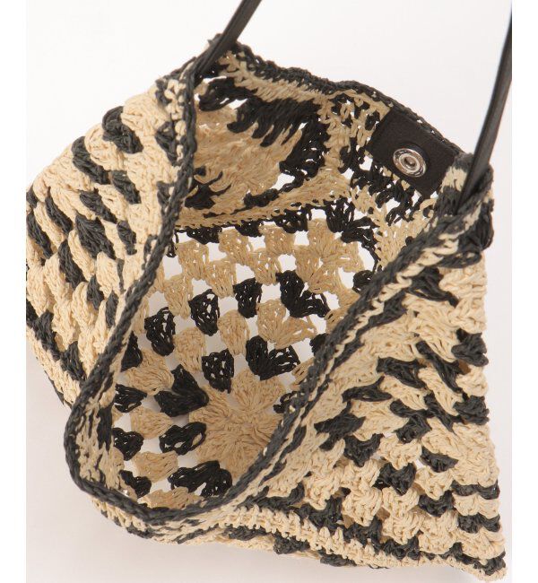 Lbc with Life「雑材透かし編みワンハンドルショルダーバッグ」|その他|