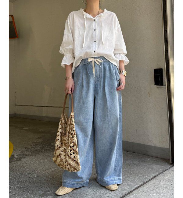 Lbc with Life「雑材透かし編みワンハンドルショルダーバッグ」|その他|