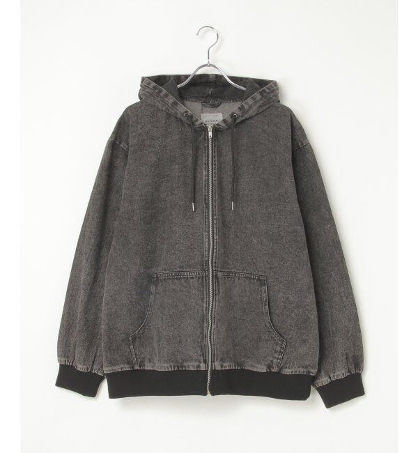 VENCE share style「デニム・キャンバスフルジップパーカー」|ブルゾン・スタジャン|
