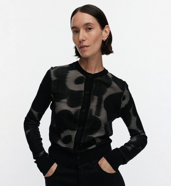 Marimekko「Innoittaa Unikko ニットカーディガン」|ニット・セーター|