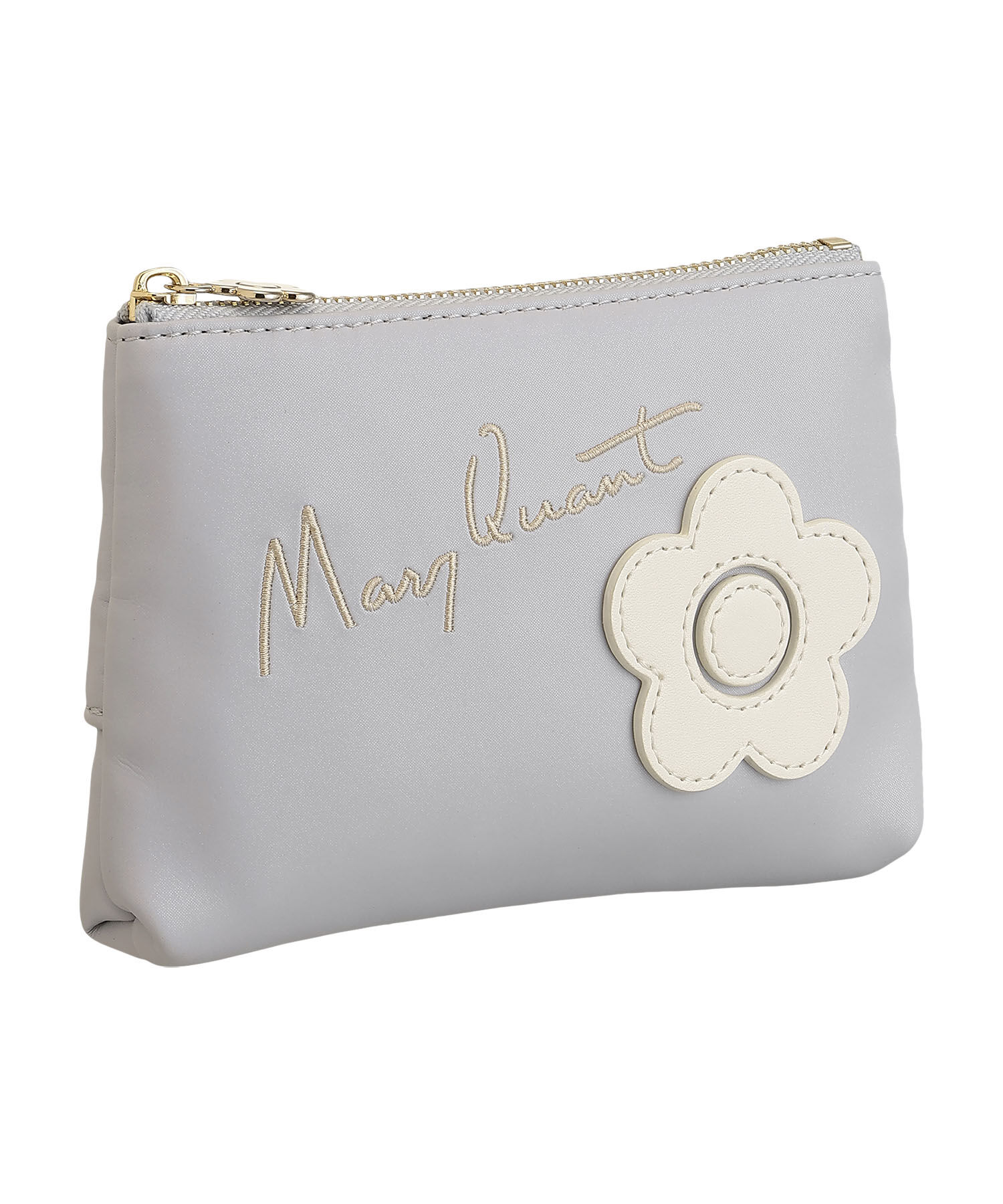 MARY QUANT「サインロゴデイジーパッチ 舟型ティッシュケース」|ポーチ|