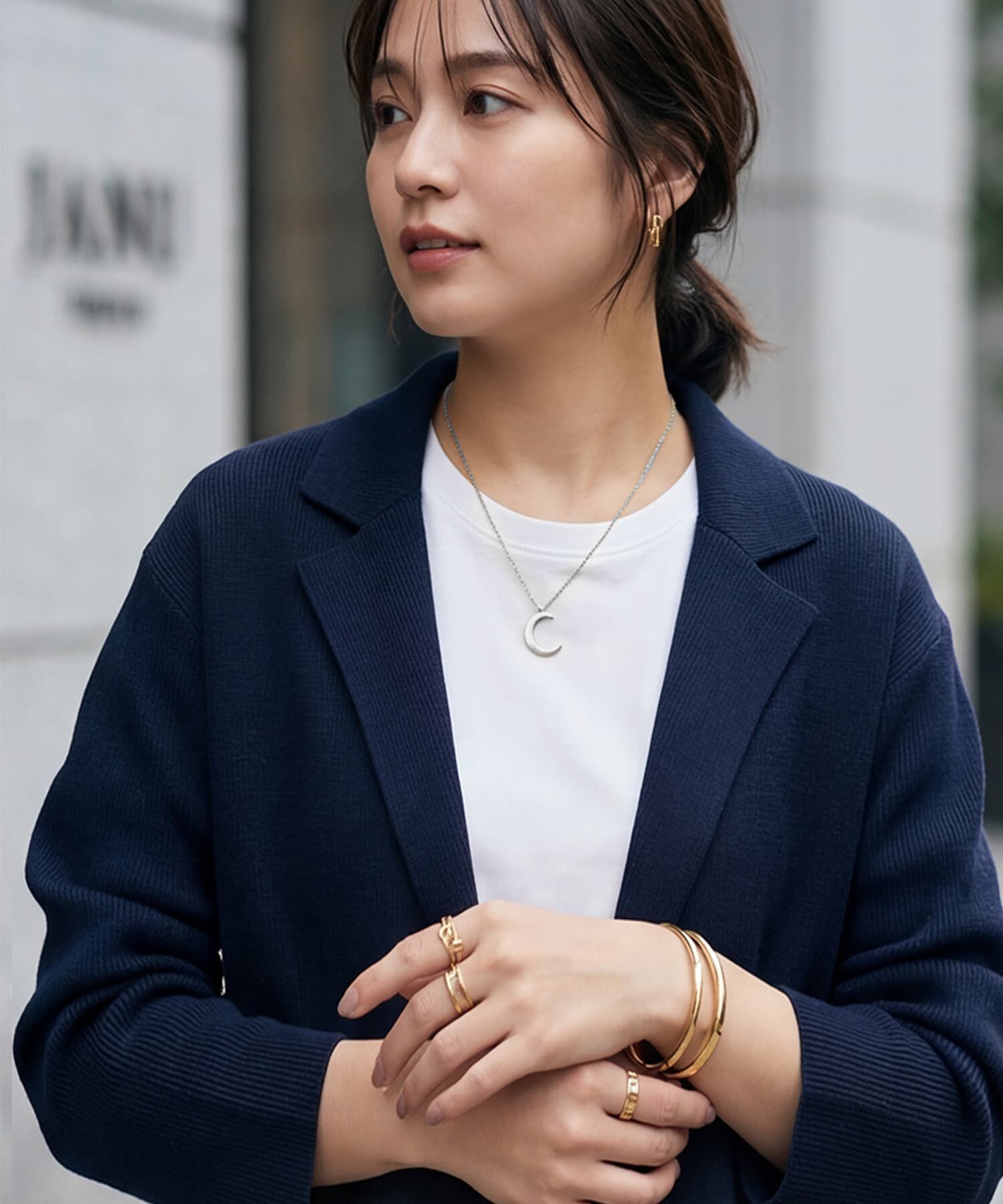 STYLE DELI「【DELI by】ムーンチェーンネックレス」|ネックレス|