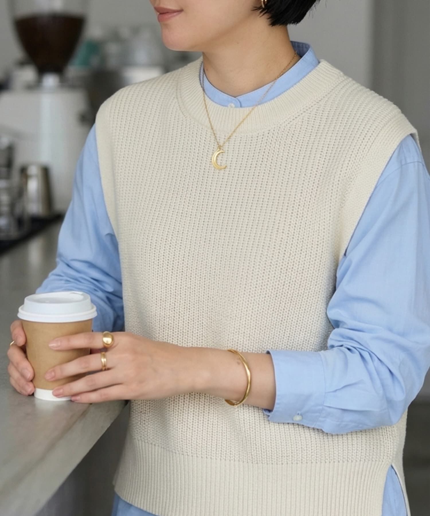 STYLE DELI「【DELI by】ムーンチェーンネックレス」|ネックレス|