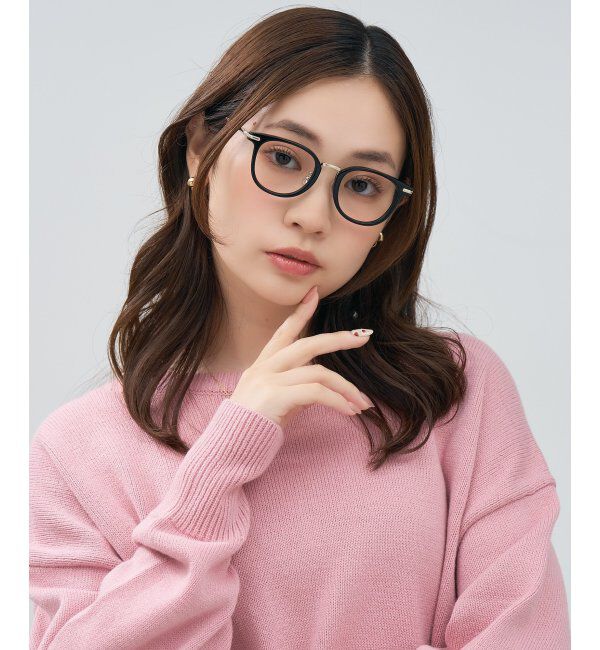  「Zoff｜Misato Mizukoshi  メガネ | 中顔面短縮みえ 大人可愛い｜水越みさと   レンズ交換券付」|メガネ|