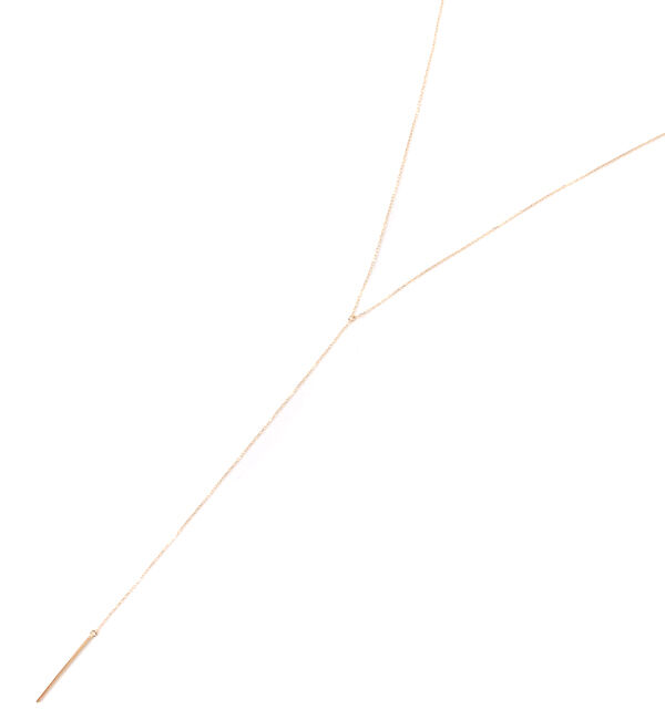 JUPITER「【K10】Y字バーロングネックレス」|ネックレス|ゴールド