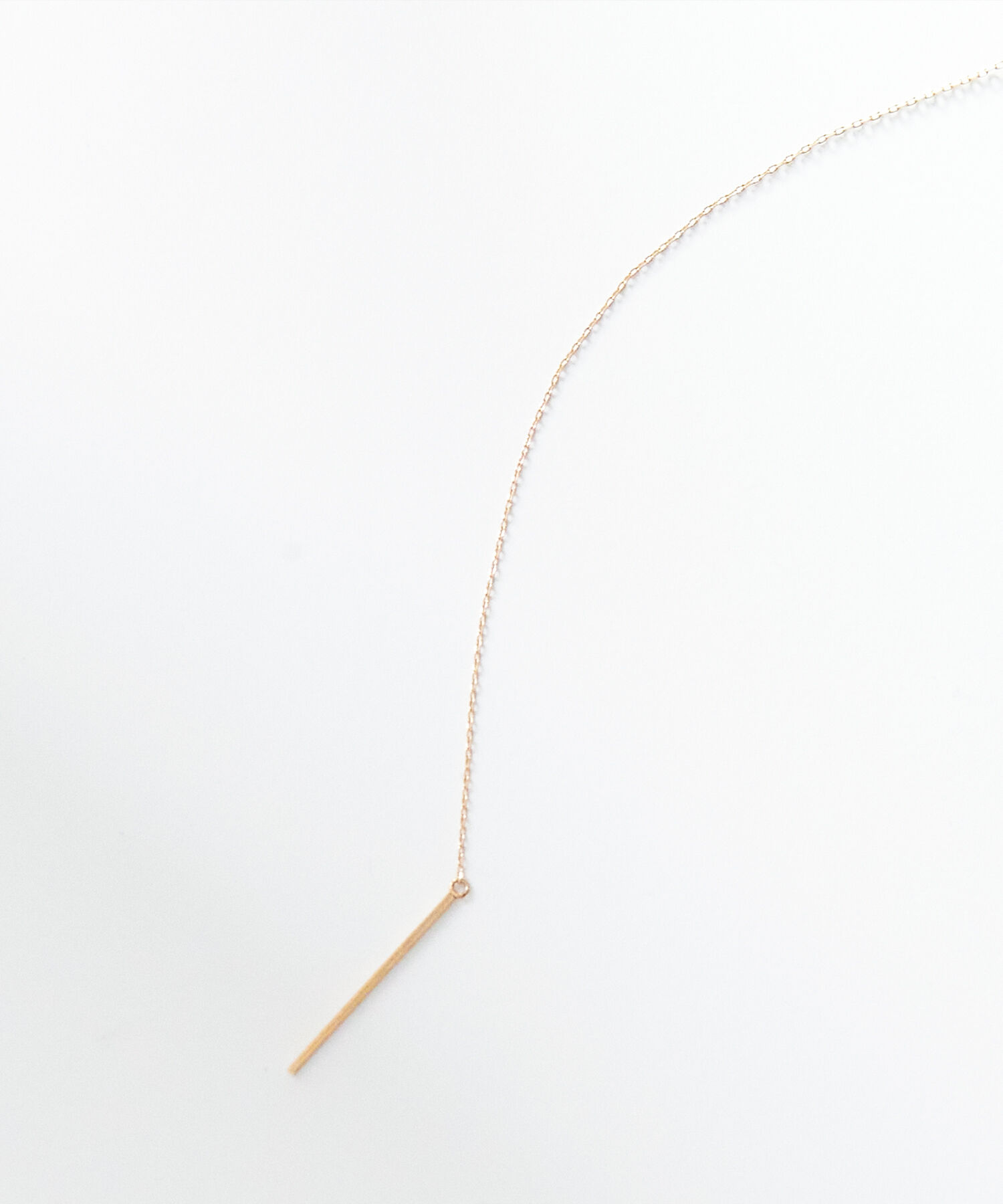 JUPITER「【K10】Y字バーロングネックレス」|ネックレス|