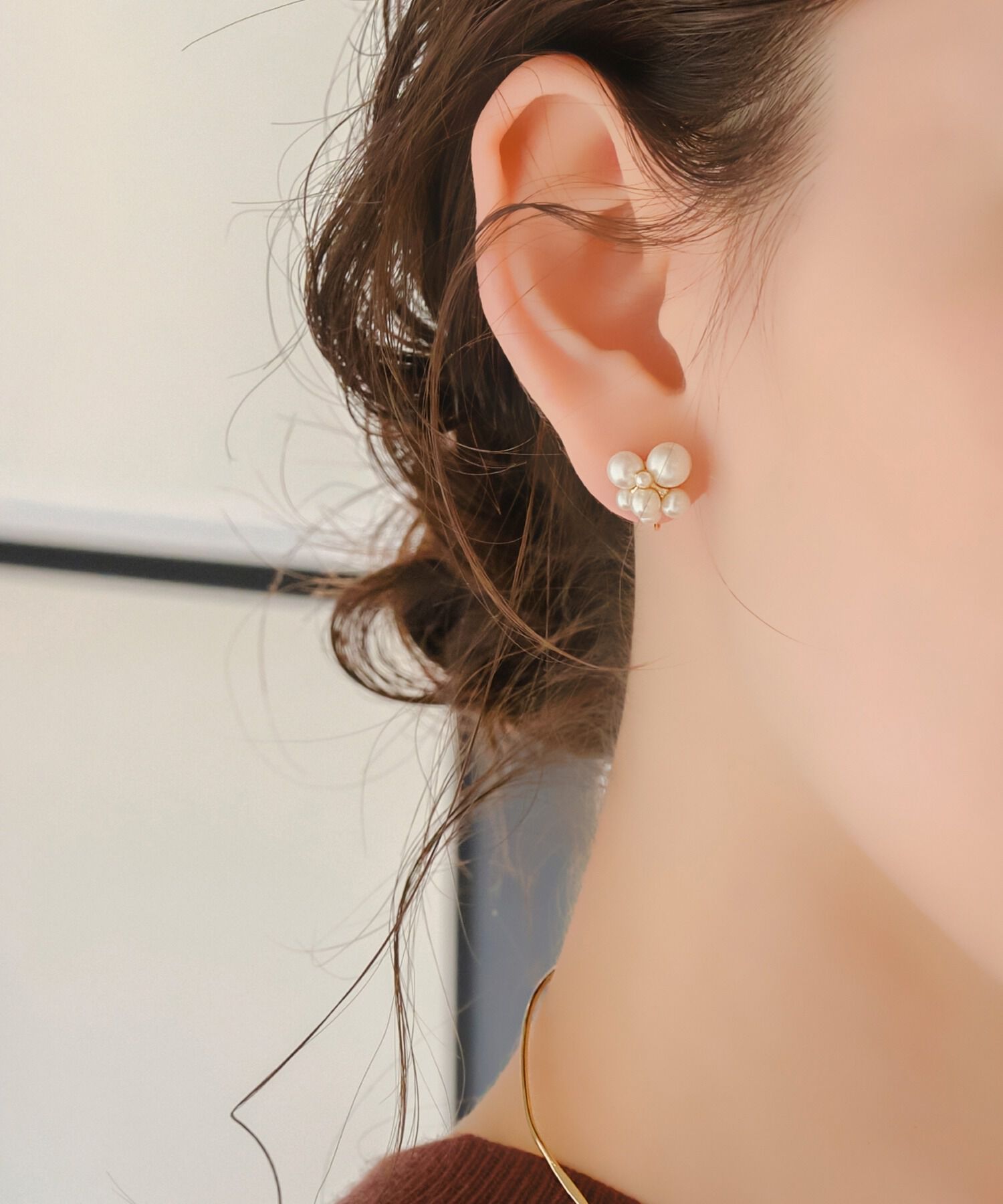 Phoebe「【金属アレルギー対応】【痛くないシリーズ】ファンシーパールライトフィットイヤリング」|イヤリング|