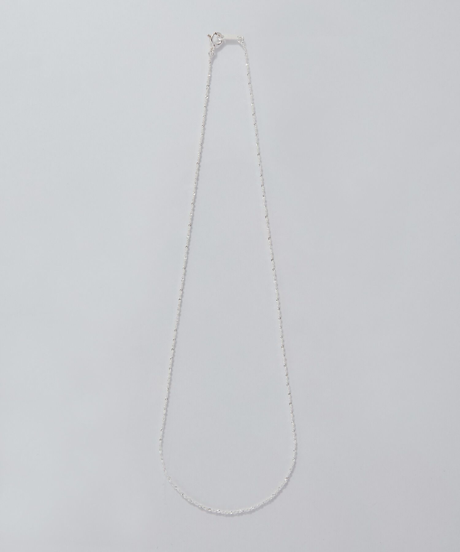 Phoebe「【SV925】シルキーシャインスエッジチェーンネックレス/40cm」|ネックレス|