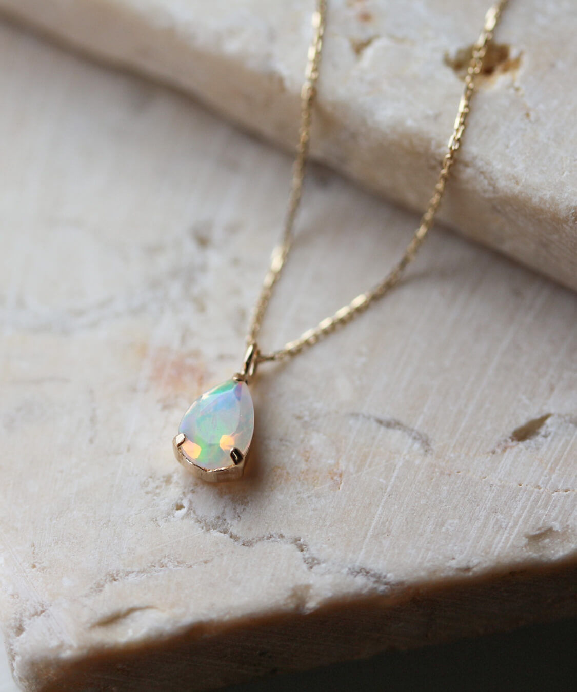  「オパール ネックレス | K10YG」|ネックレス|