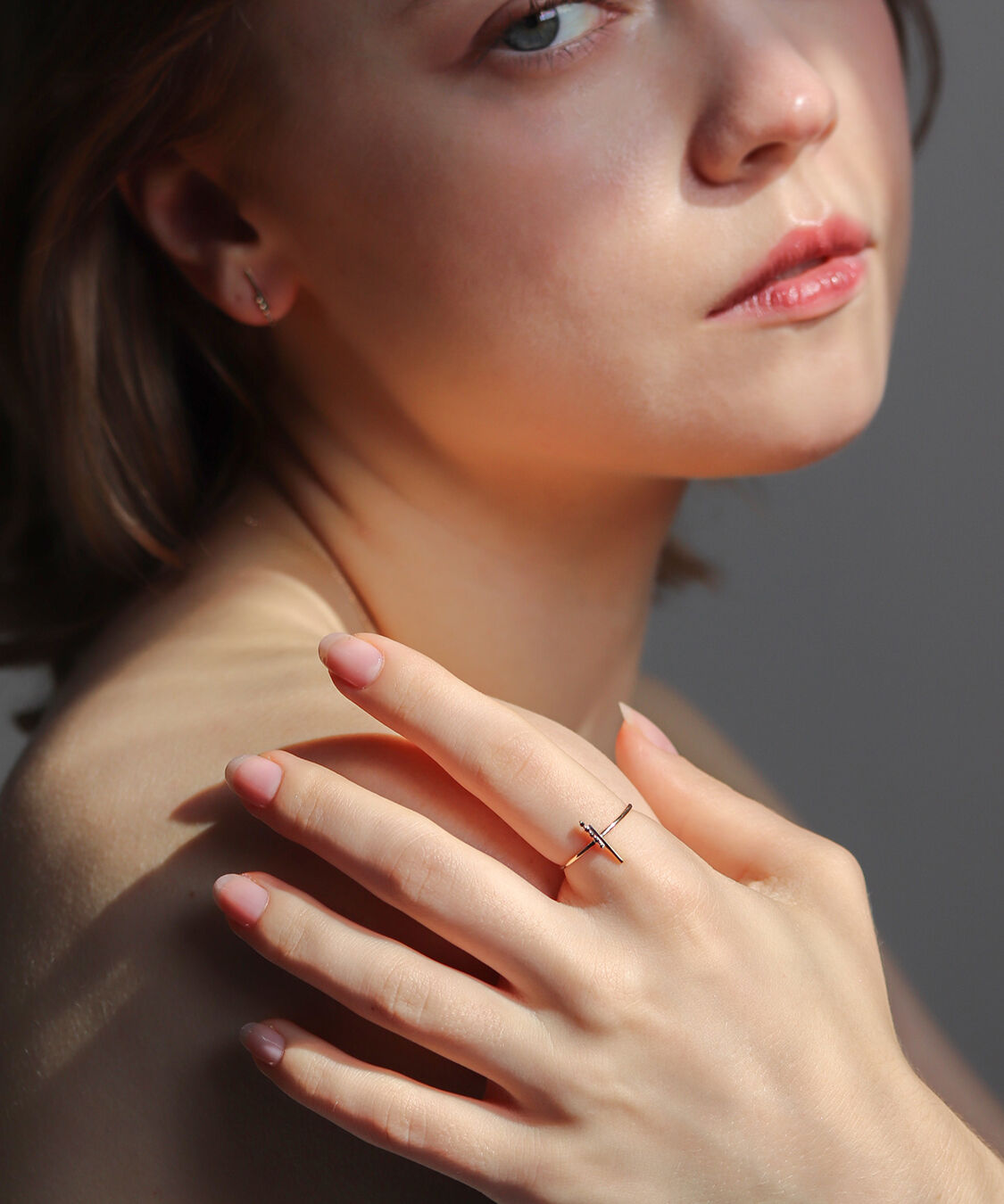  「ブラックダイヤモンド リング | K10YG」|リング|