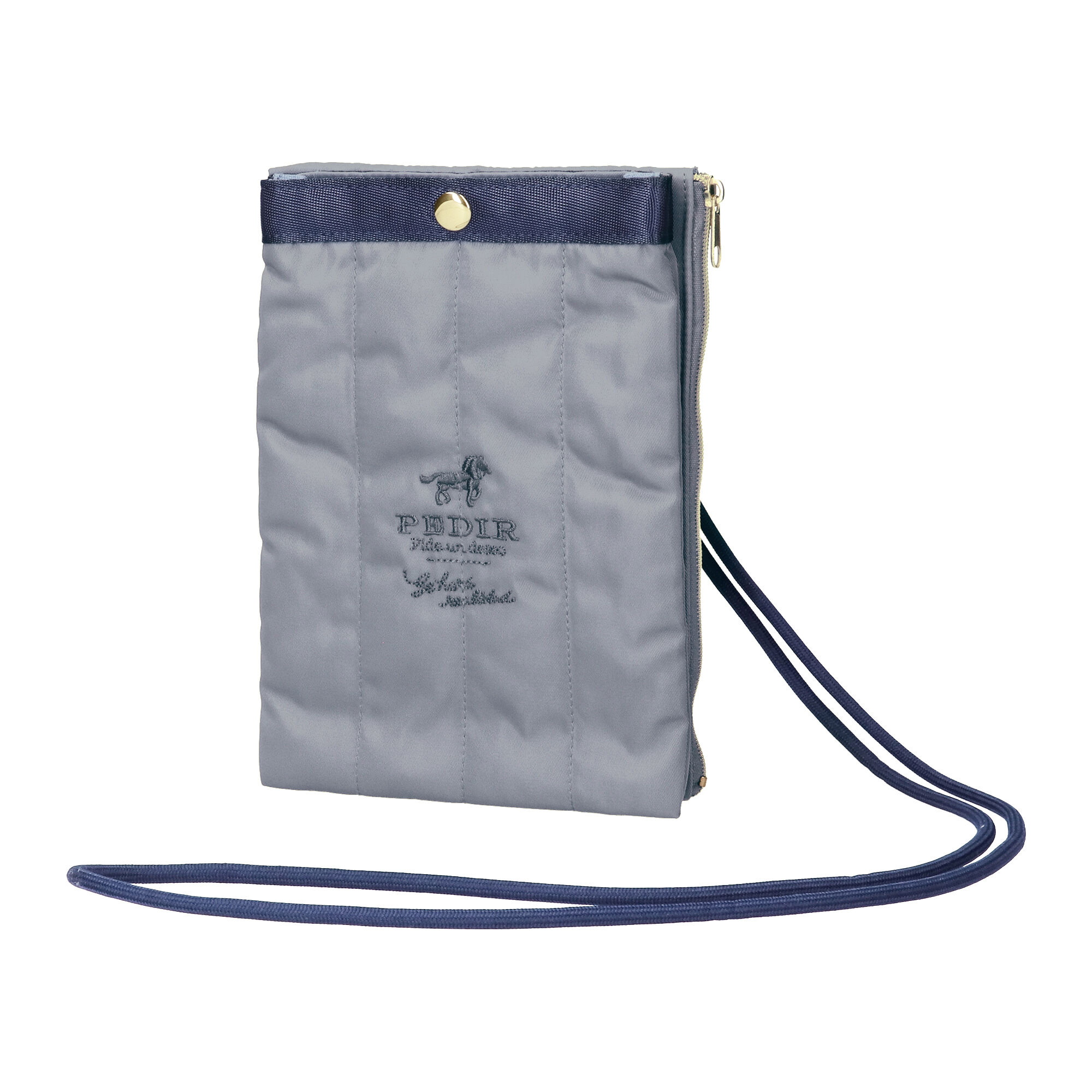 PEDIR「PEDIR(ペディール) ホース Wポケット スマホショルダー」|ショルダー・メッセンジャー|ブルー