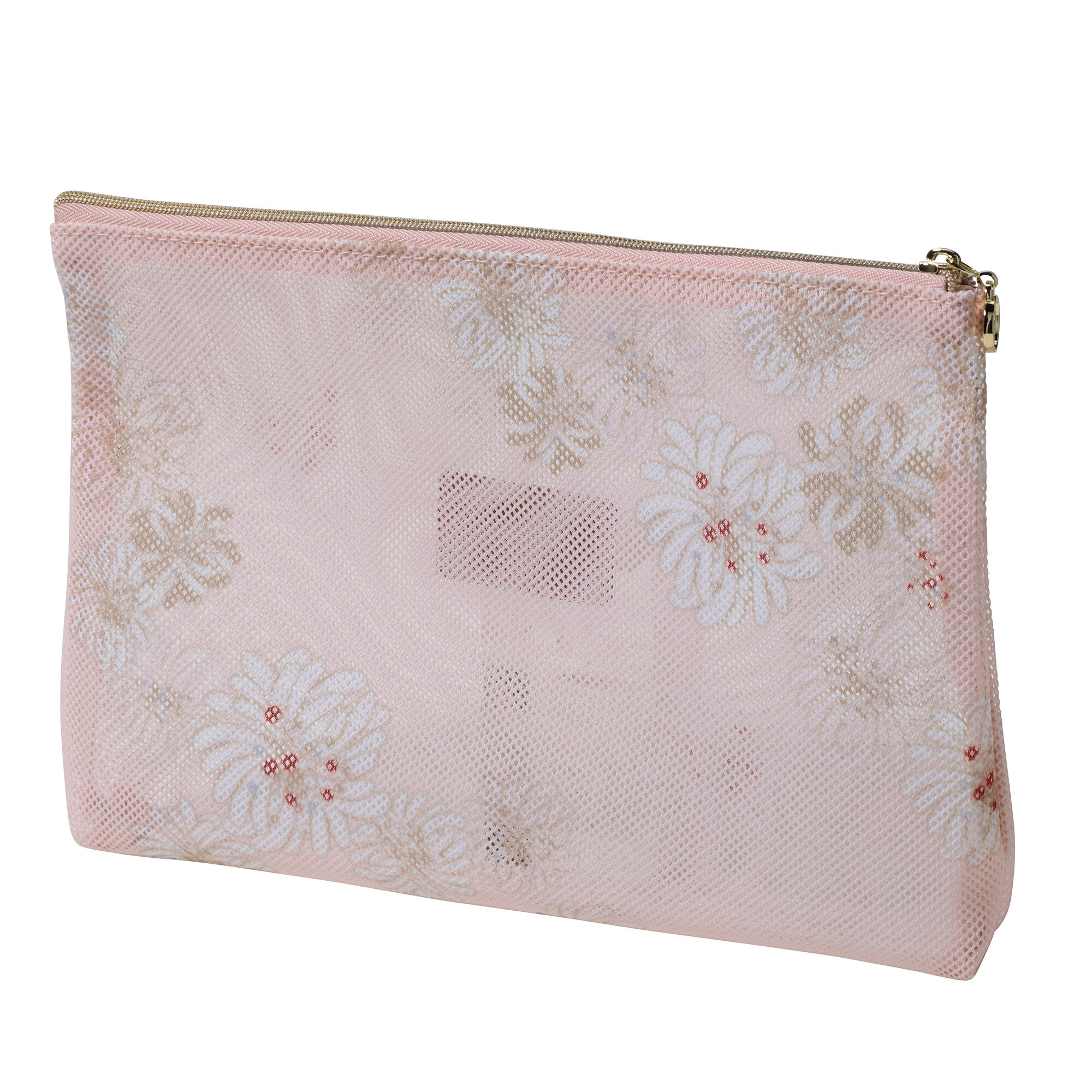 PAUL&JOE「プリントメッシュフラットポーチ／ポール＆ジョー」|ポーチ|