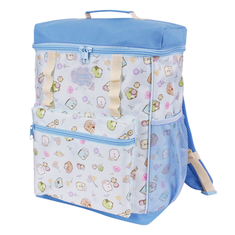 BACKYARD FAMILY「リュック キッズ 女の子 通販 リュックサック デイパック バックパック スクエアリュック」|リュック|ブルー1