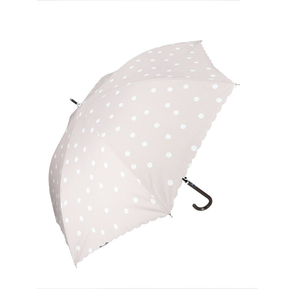 BACKYARD FAMILY「長傘 レディース グラスファイバー 通販 晴雨兼用 58cm ジャンプ傘 雨傘 傘 かさ」|傘|ベージュ2