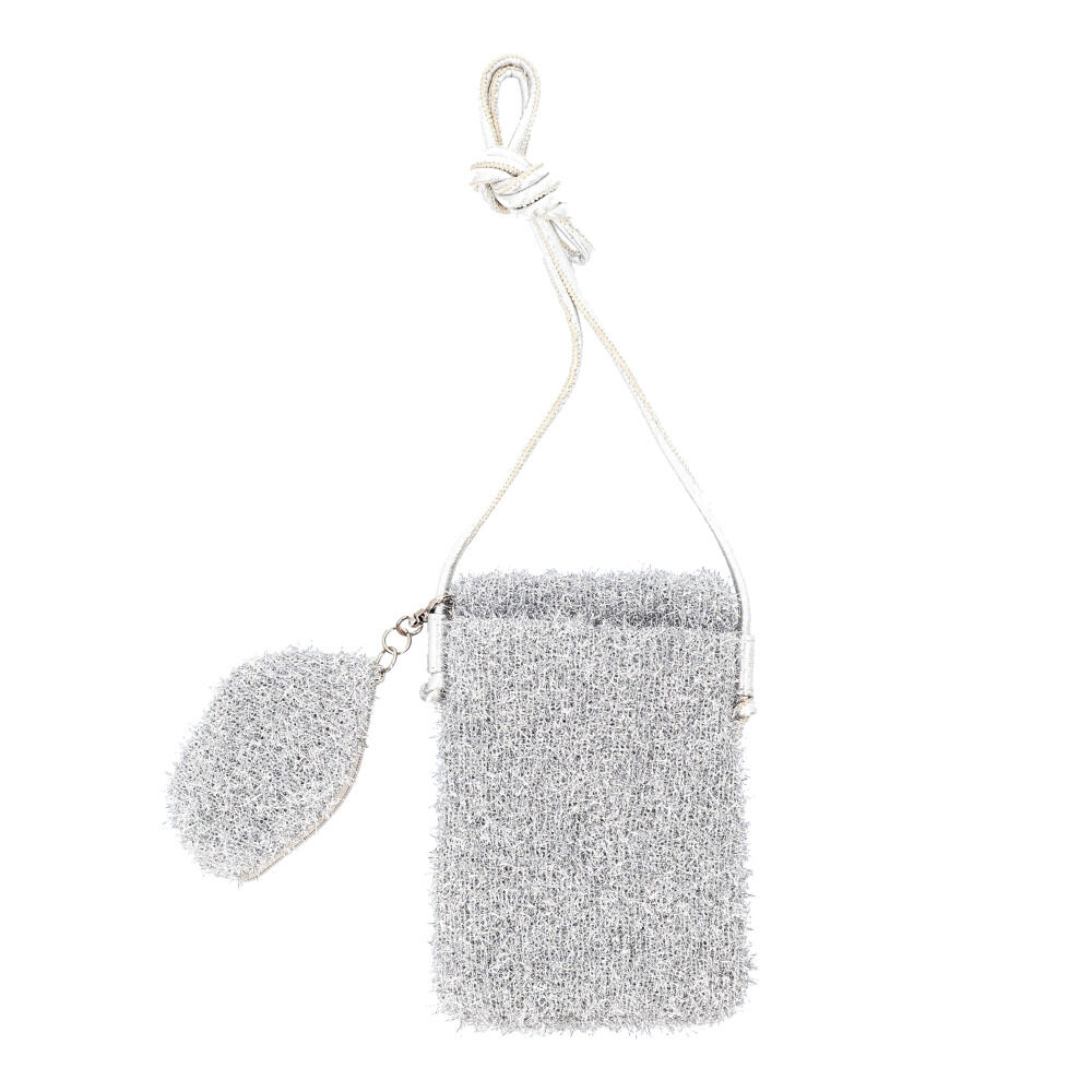 BACKYARD FAMILY「Pisoraro ピソラロ ショルダーバッグ ポシェット ミニ 通販 ラメバック」|ショルダー・メッセンジャー|シルバー1