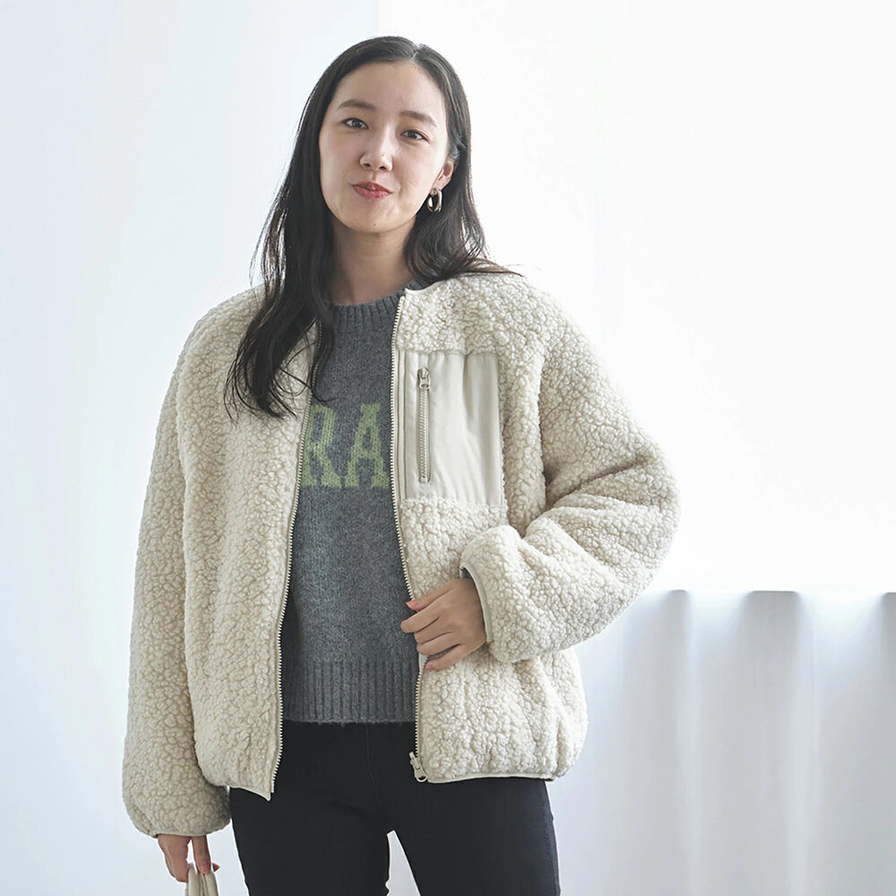 BACKYARD FAMILY「ショート丈 ノーカラーコート レディース 通販 ノーカラージャケット ブルゾン ジャンパー」|その他|その他2