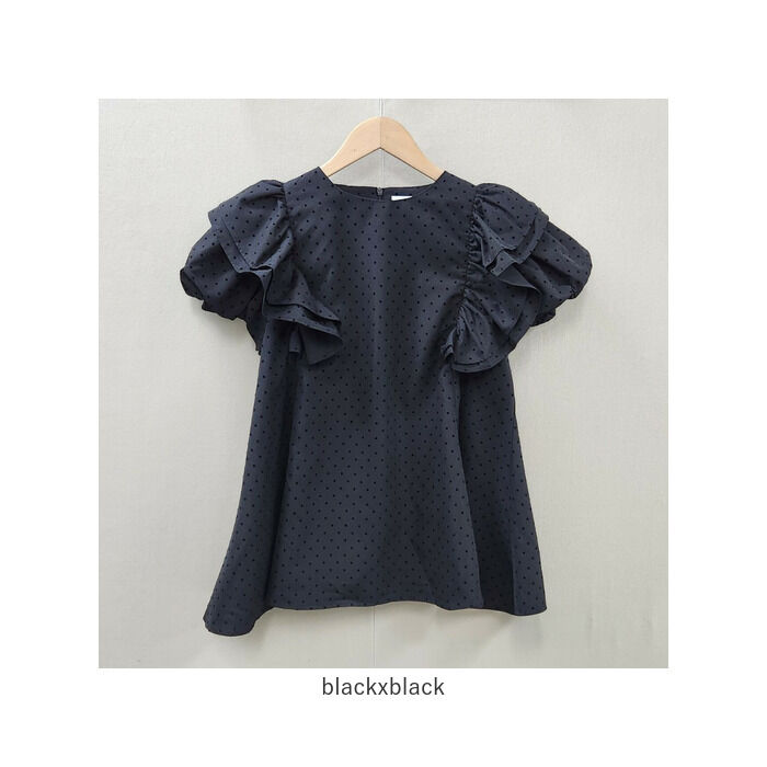 BACKYARD FAMILY「フリル 袖 トップス レディース 通販 カットソー フリルトップス プルオーバー シャツ フリル袖」|Tシャツ・カットソー|