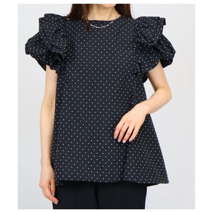 BACKYARD FAMILY「フリル 袖 トップス レディース 通販 カットソー フリルトップス プルオーバー シャツ フリル袖」|Tシャツ・カットソー|