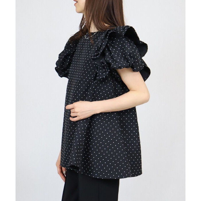 BACKYARD FAMILY「フリル 袖 トップス レディース 通販 カットソー フリルトップス プルオーバー シャツ フリル袖」|Tシャツ・カットソー|