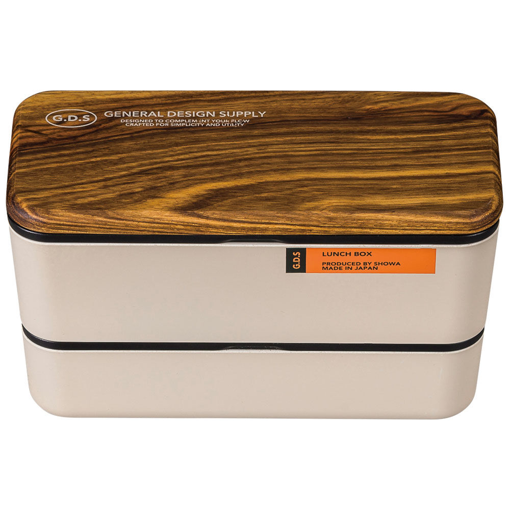BACKYARD FAMILY「弁当箱 2段 730ml 木製蓋 通販 正和 ランチボックス 二段 お弁当箱 2段弁当箱」|食器・キッチングッズ|ホワイト1