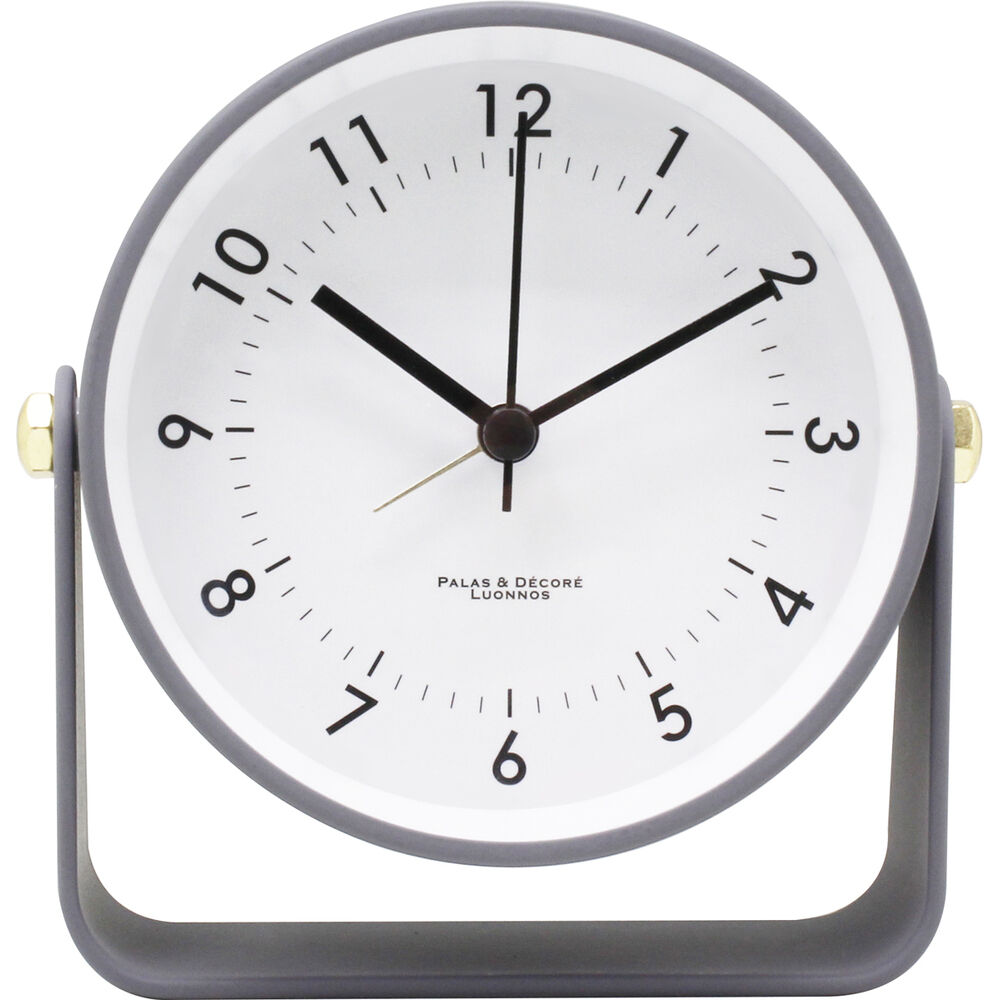 BACKYARD FAMILY「目覚まし時計 アナログ かわいい 通販 アラームクロック 置き時計 置時計 アラーム 時計」|クロック・置時計|グレー1