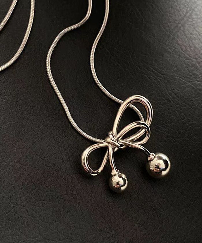 BACKYARD FAMILY「ネックレス レディース シルバー 通販 ペンダント 首飾り アクセサリー ジュエリー リボン」|その他|