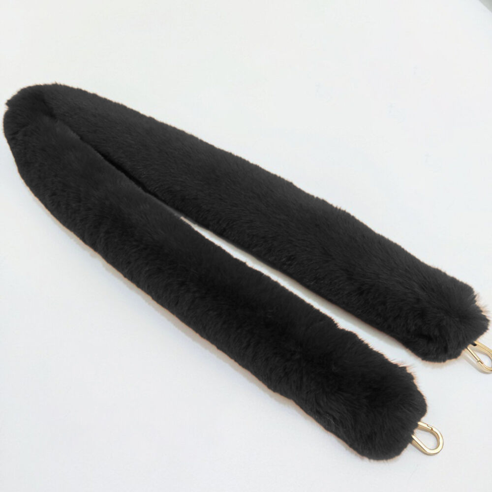 BACKYARD FAMILY「ショルダーストラップ 太め バッグ用 通販 ショルダーベルト 肩掛けベルト ストラップ もこもこ」|その他|ブラック1