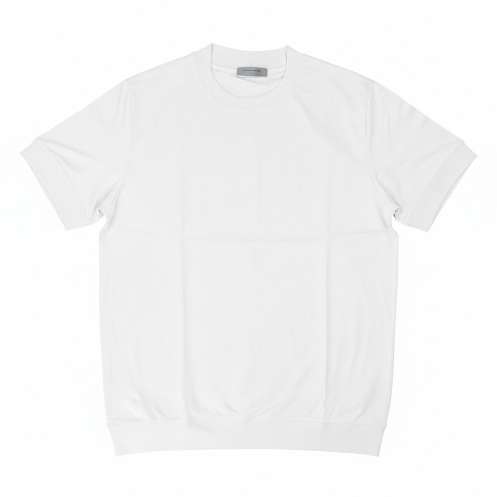 BACKYARD FAMILY「URBAN SQUARE Tシャツ 通販 半袖 メンズ オフィスカジュアル 襟高 半袖Tシャツ」|Tシャツ・カットソー|ホワイト1