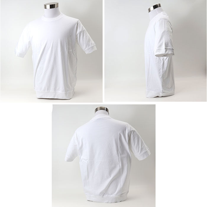 BACKYARD FAMILY「URBAN SQUARE Tシャツ 通販 半袖 メンズ オフィスカジュアル 襟高 半袖Tシャツ」|Tシャツ・カットソー|