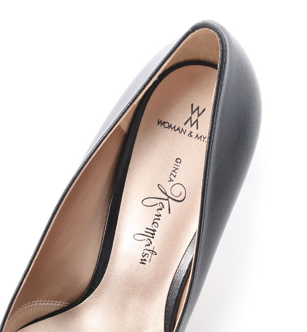 銀座かねまつ「RMMH1452BSKID  【ベーシック】【本革】ブラックパンプス【オケージョン対応】」|パンプス|