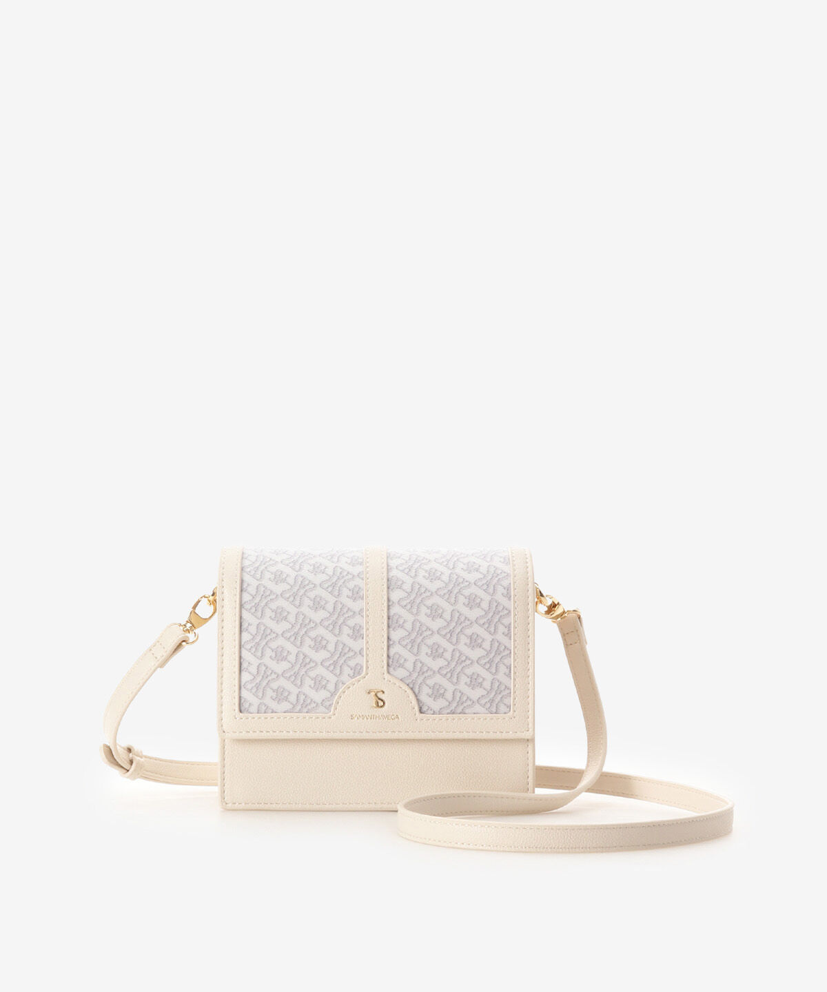 Samantha Vega「クロスプリントショルダーバッグ」|ショルダー・メッセンジャー|ホワイト