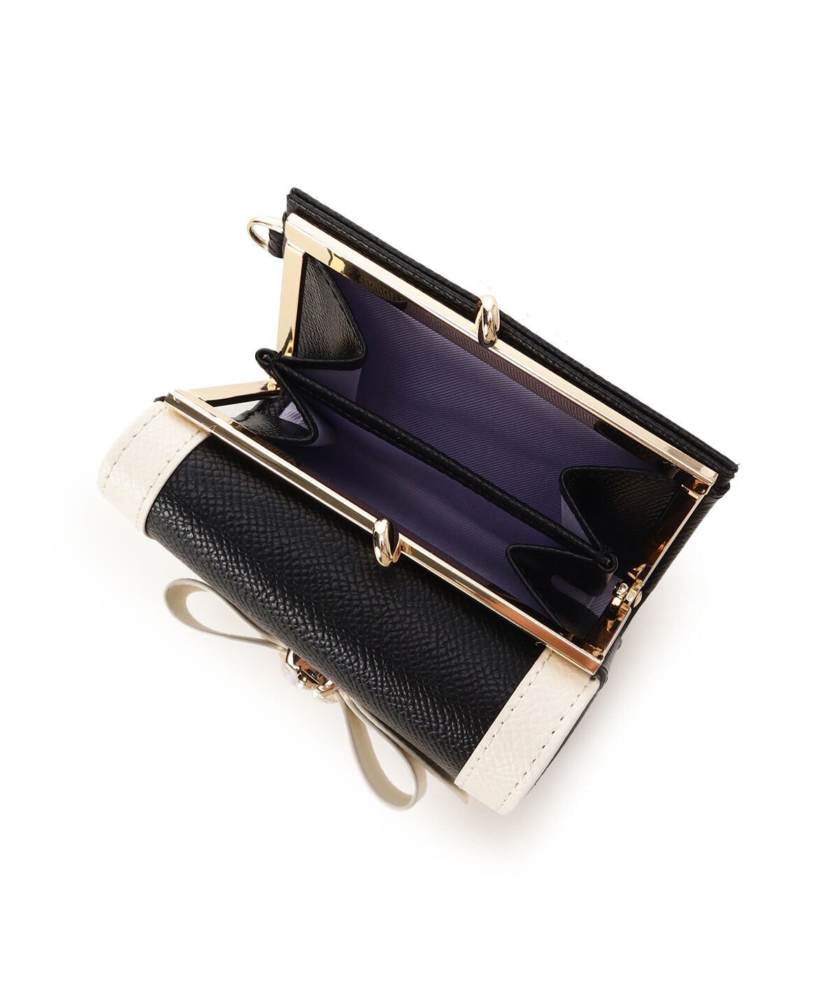 Samantha Vega「バイカラージュエルリボン折財布」|財布|