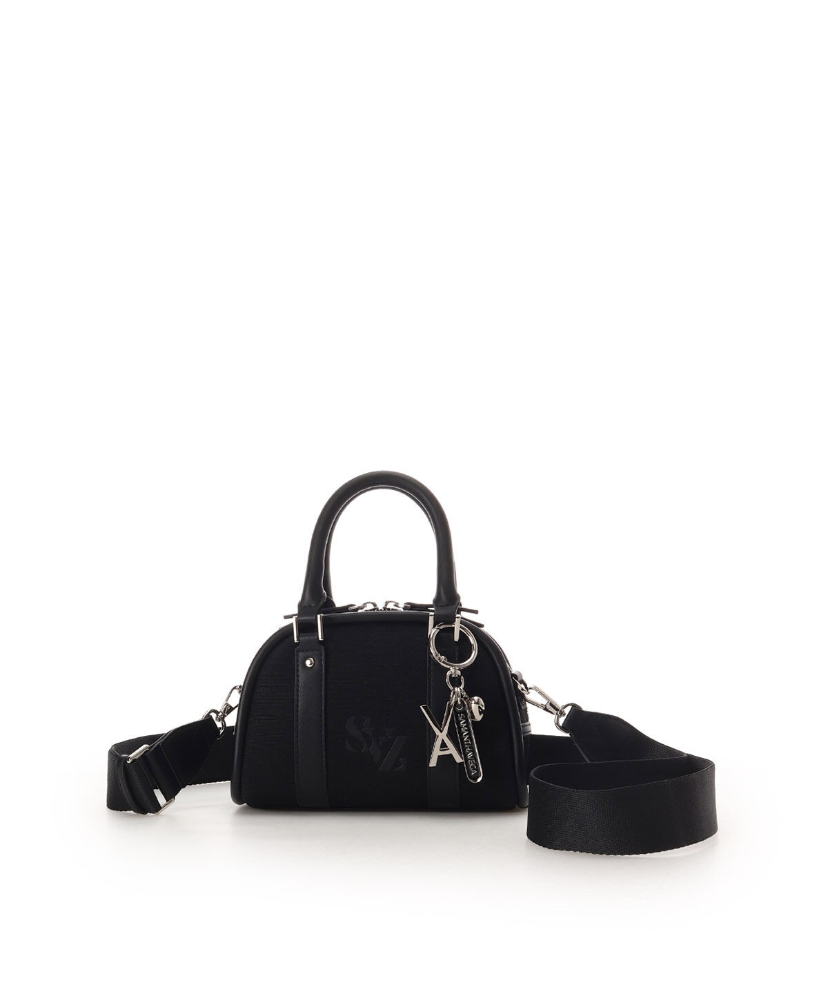 Samantha Vega「SAMANTHAVEGA&times;「VARZAR（バザール）」コラボコレクション ミニボストンバッグ」|ショルダー・メッセンジャー|ブラック