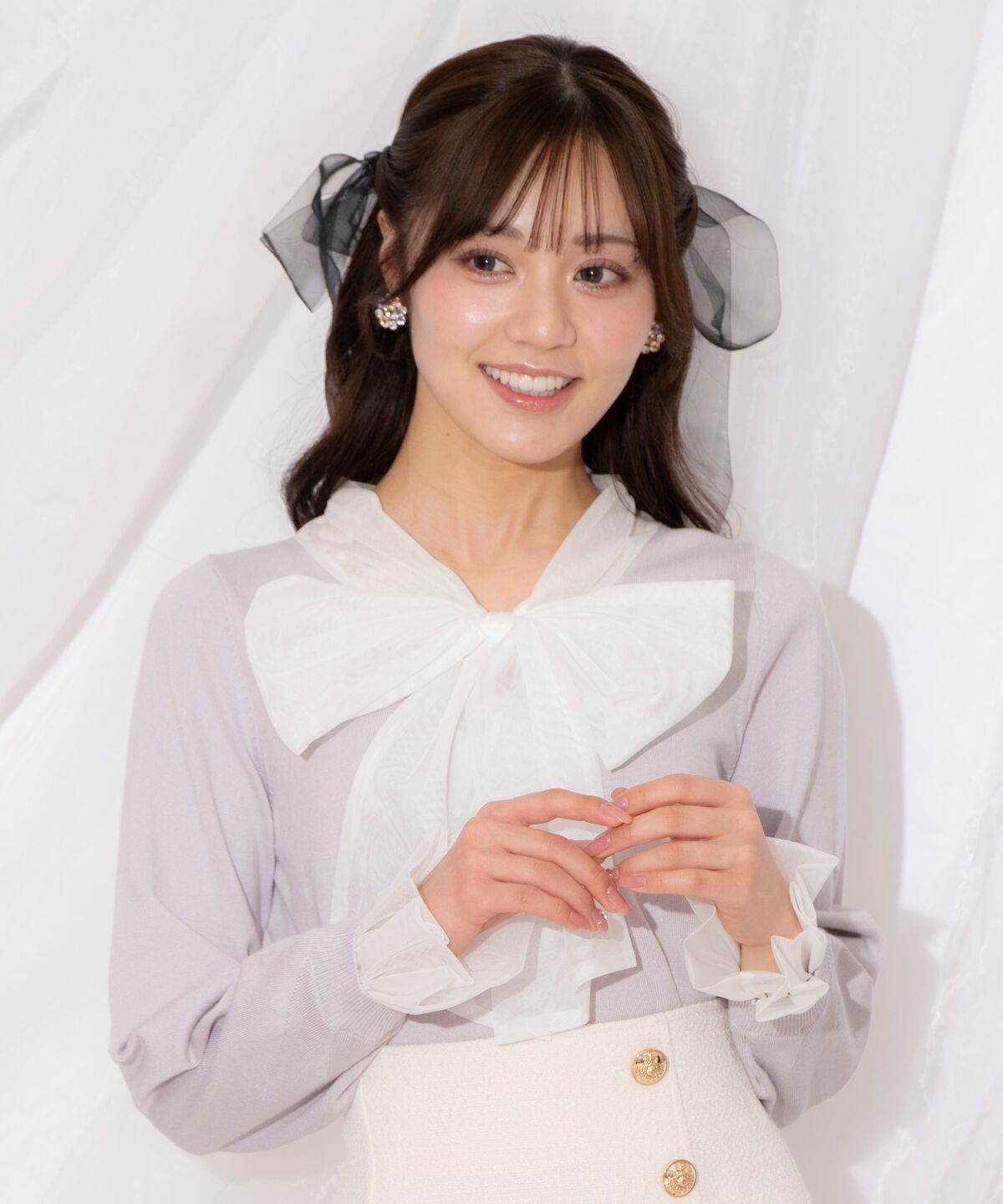 WILLSELECTION「レイヤード風ボウタイニット」|ニット・セーター|