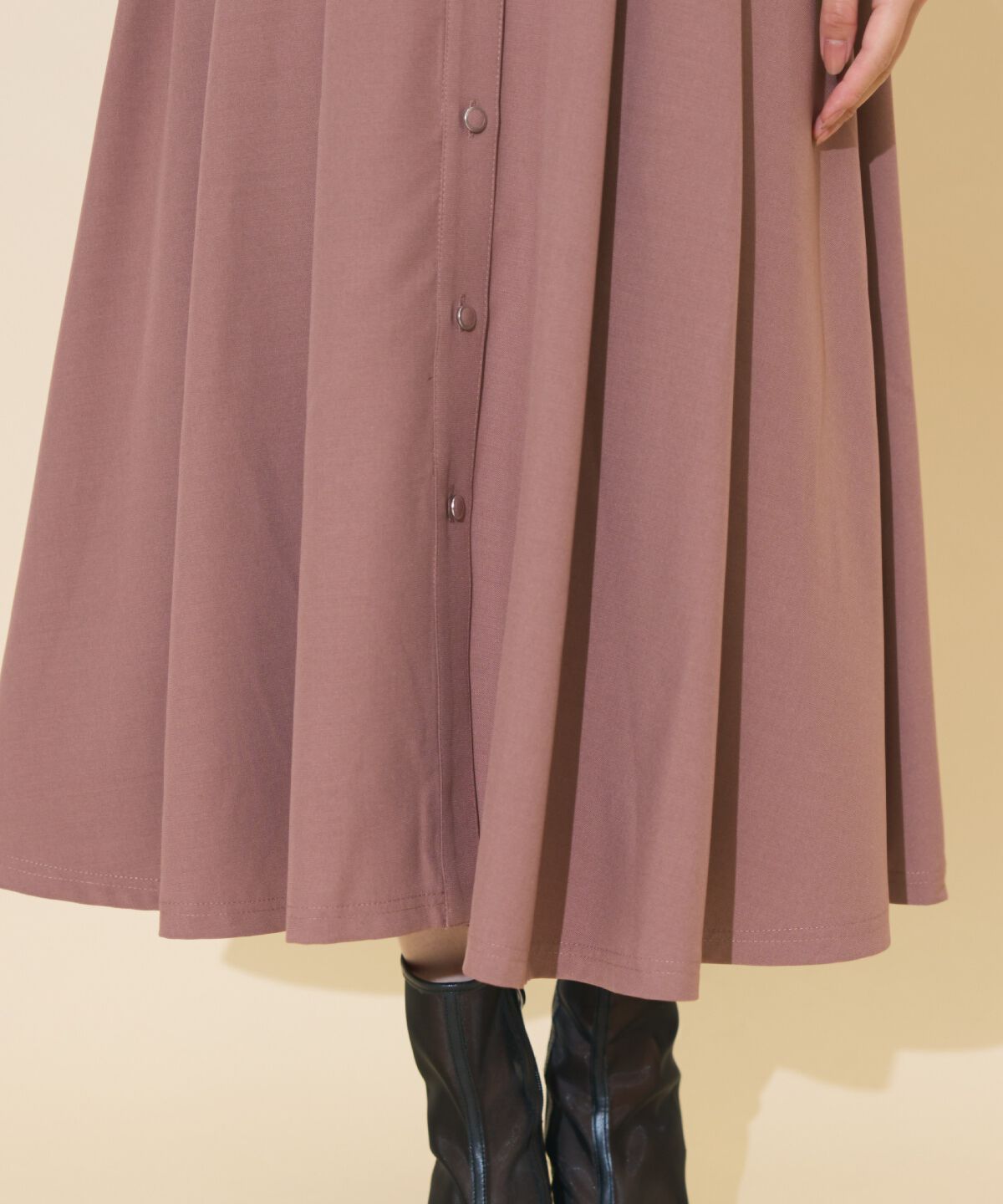 WILLSELECTION「スクエアラッフルシャツワンピース」|ワンピース|