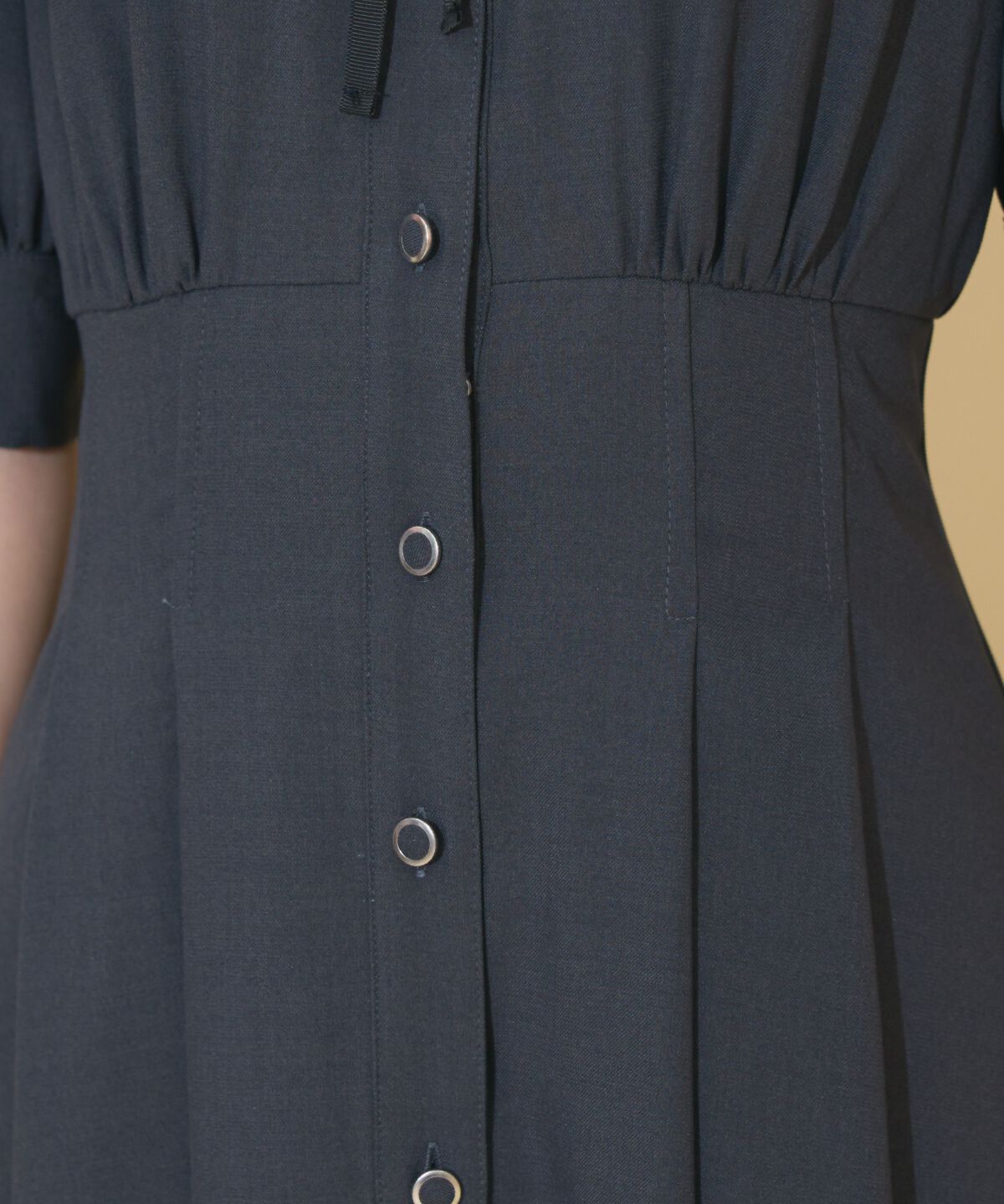 WILLSELECTION「スクエアラッフルシャツワンピース」|ワンピース|