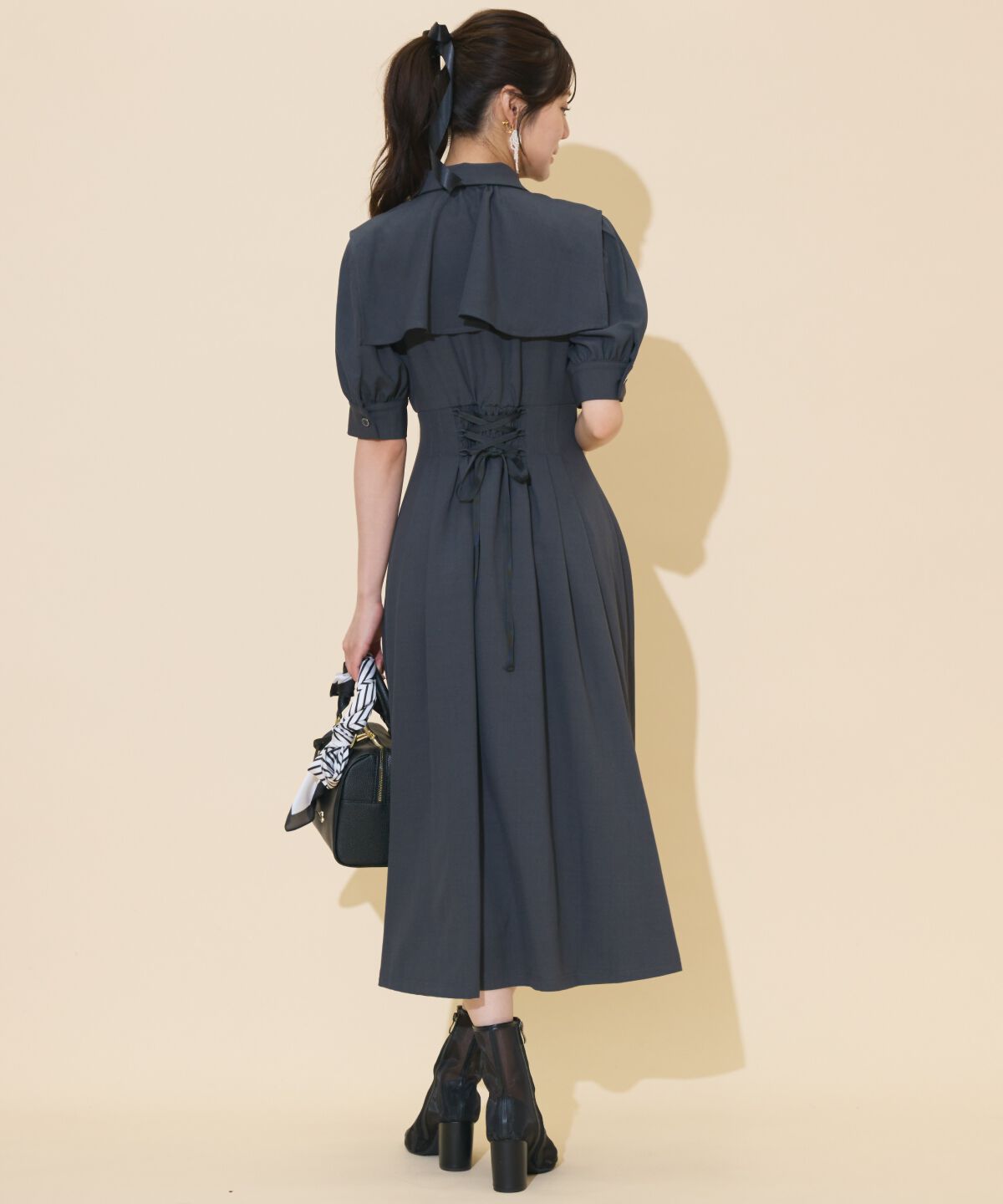 WILLSELECTION「スクエアラッフルシャツワンピース」|ワンピース|