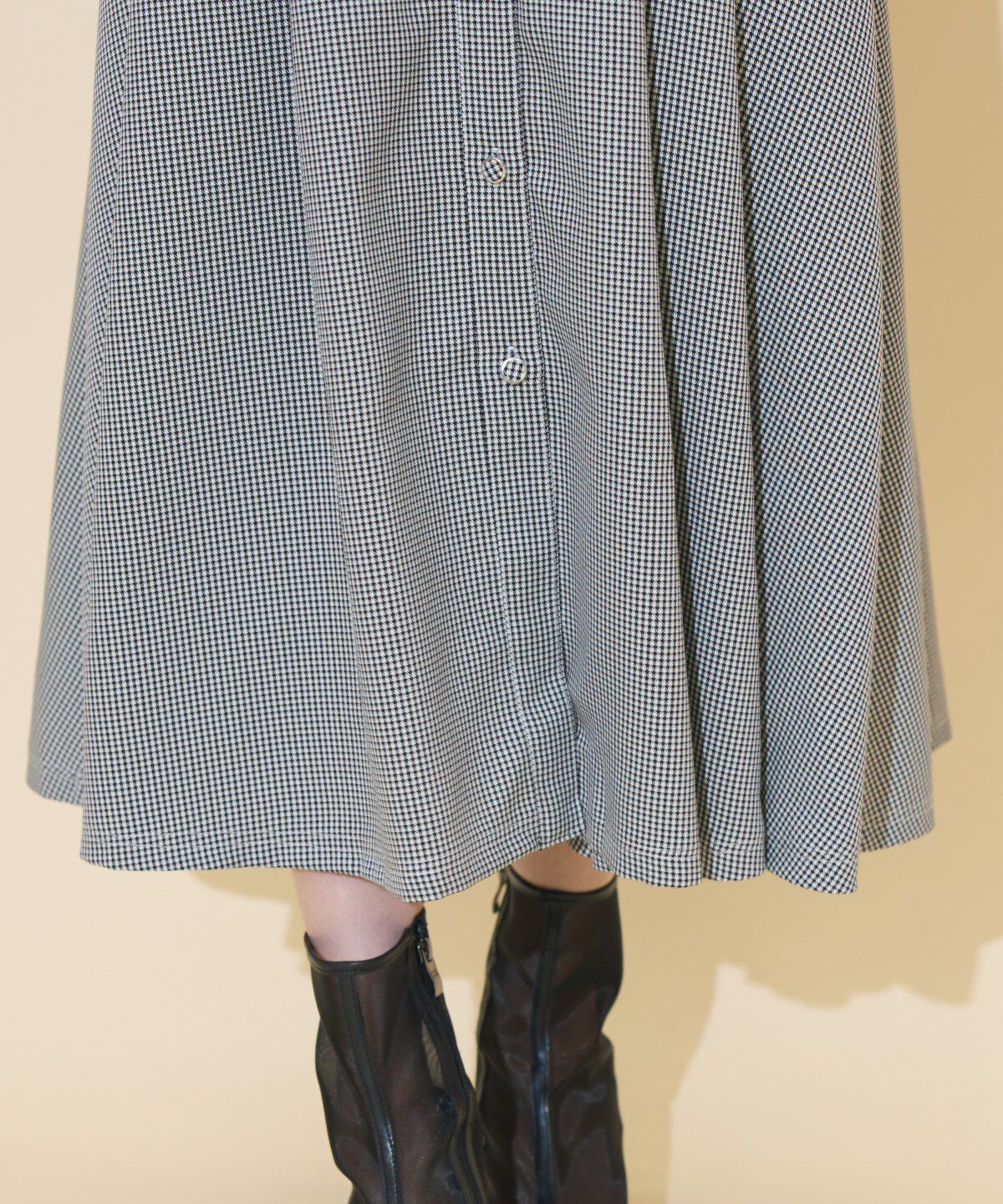 WILLSELECTION「スクエアラッフルシャツワンピース」|ワンピース|