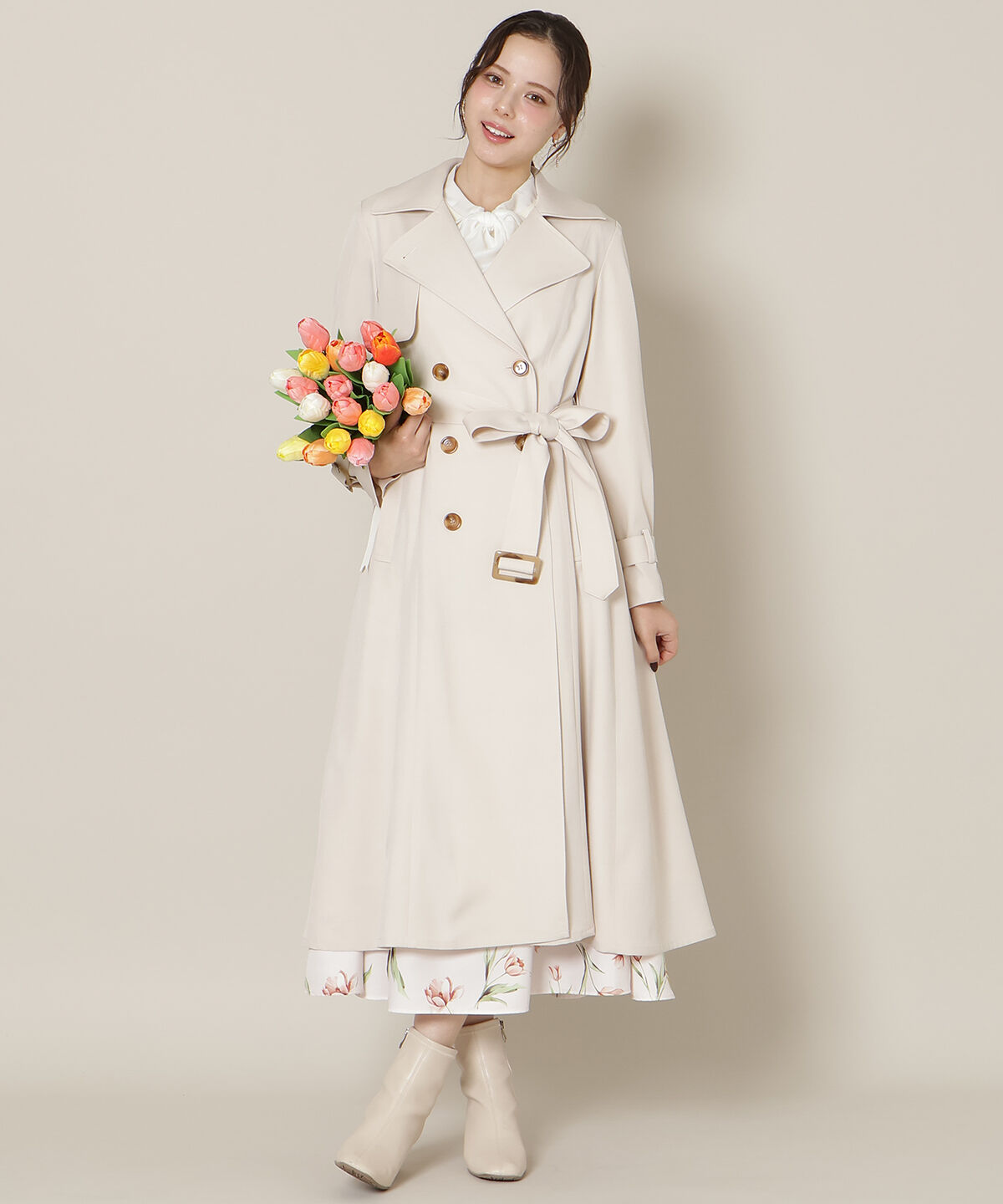 WILLSELECTION「オリジナルフレアトレンチコート」|トレンチコート|