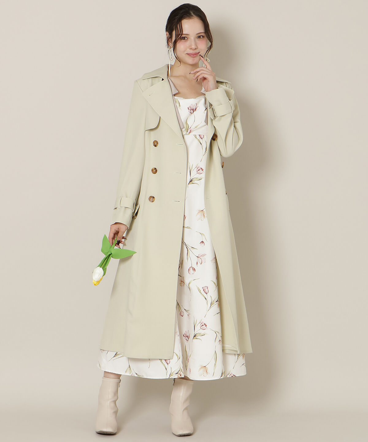 WILLSELECTION「オリジナルフレアトレンチコート」|トレンチコート|ミント